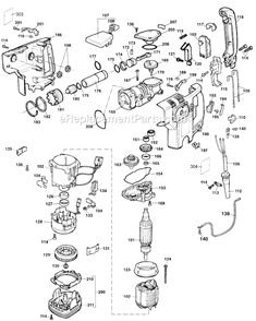 Page B Diagram and Parts List for 5099 Type 100 Black and Decker Hammer Drill